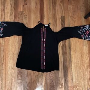 Parker shirt with flower detailing size small